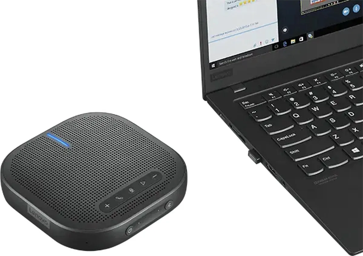 Lenovo 4XD1B84406 Bluetooth Conferentie Luidspreker - Zwart