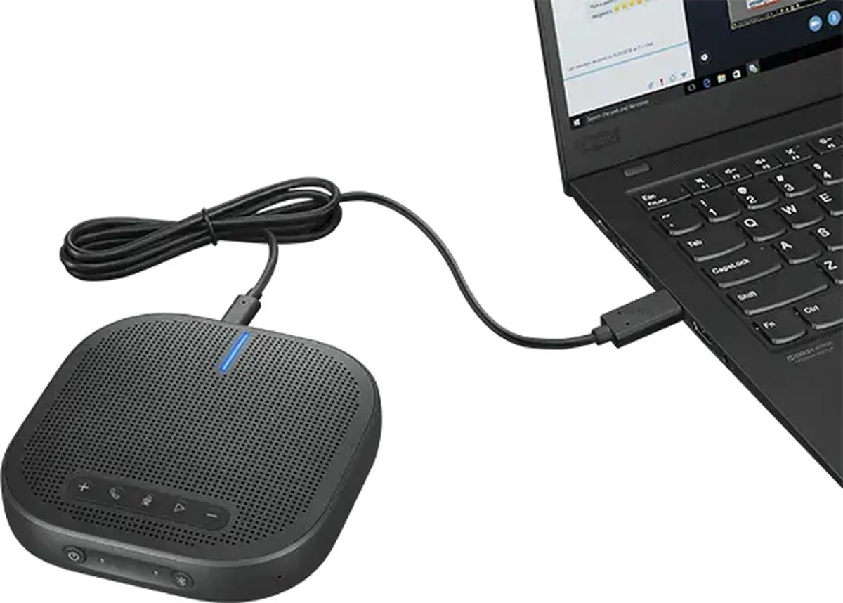 Lenovo 4XD1B84406 Bluetooth Conferentie Luidspreker - Zwart