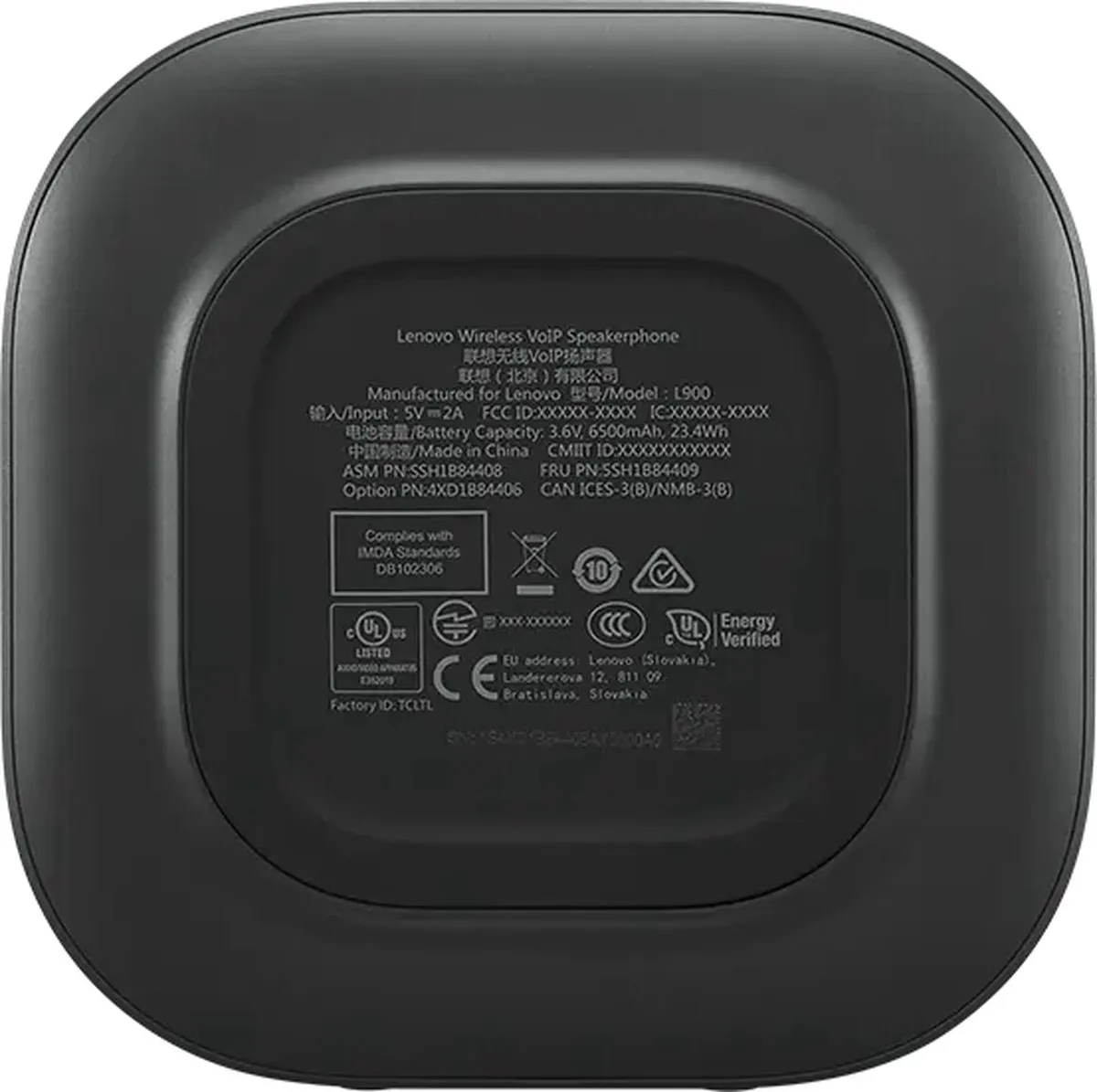 Lenovo 4XD1B84406 Bluetooth Conferentie Luidspreker - Zwart