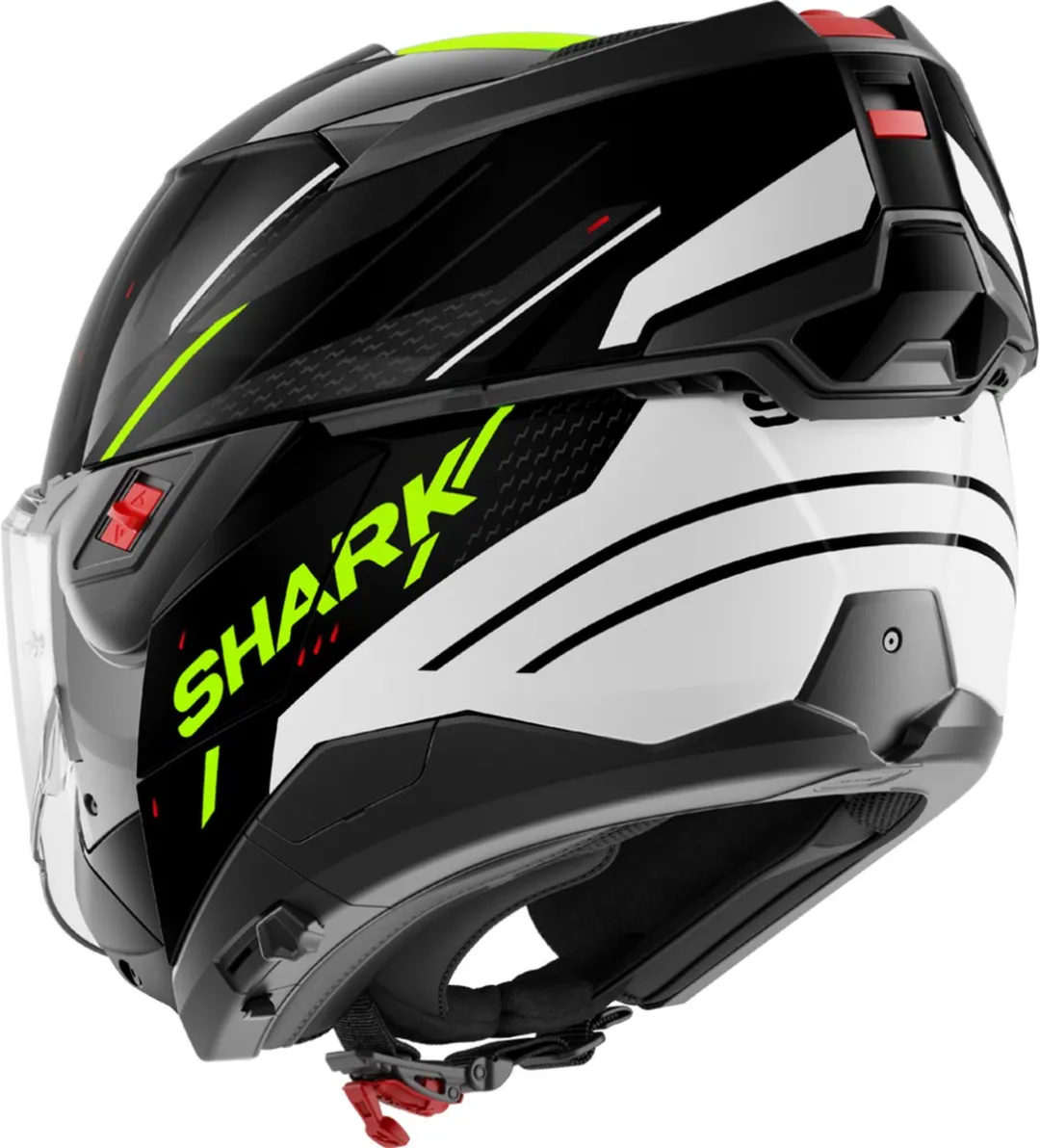 Shark Rydger Motorhelm - XXL - Zwart/Wit/Fluo Geel