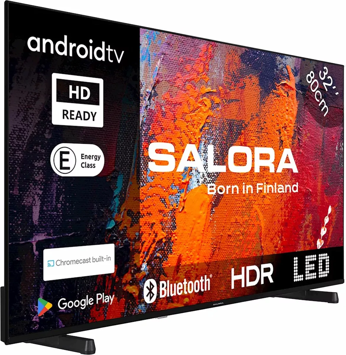 Salora 32HA550 HD Smart TV 32" - 250 cd/m² - Zwart