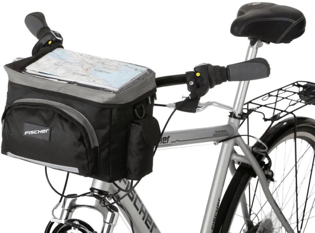 Stuurtas zwart met regenhoes