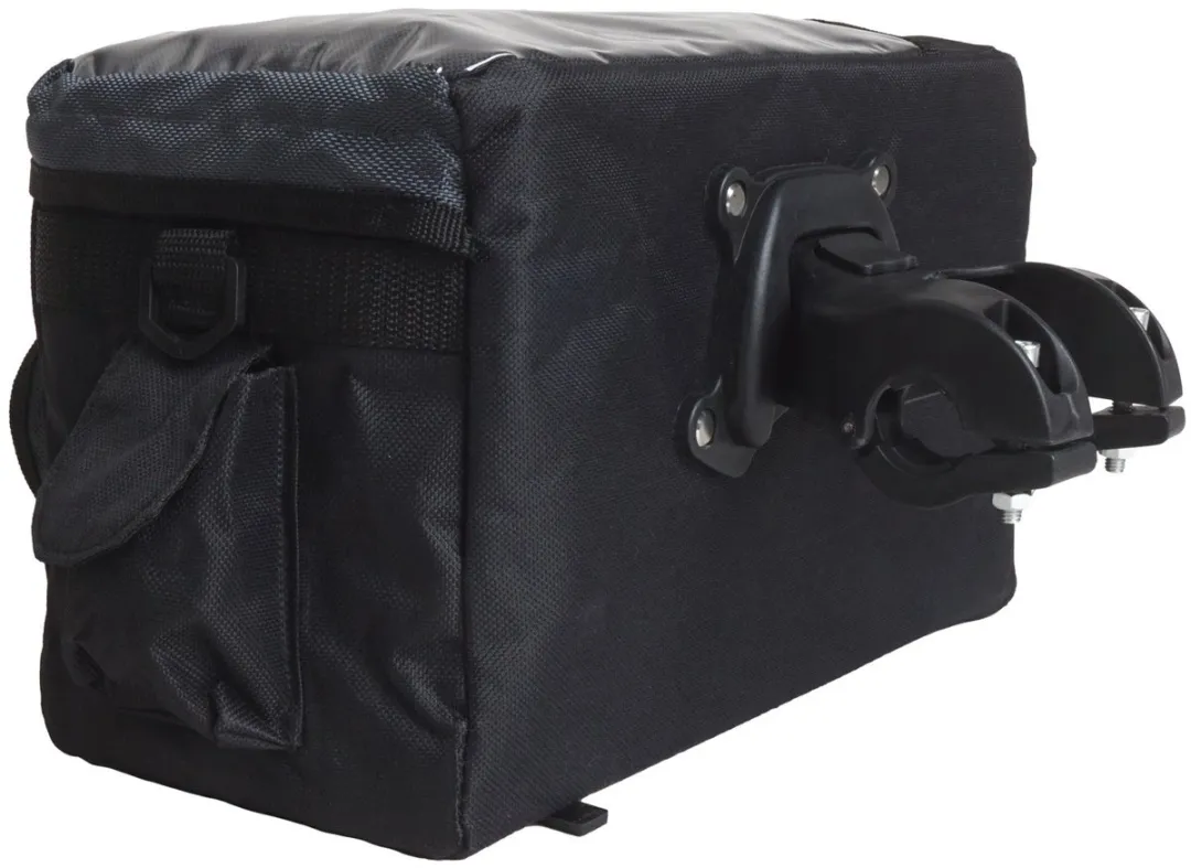 Stuurtas zwart met regenhoes