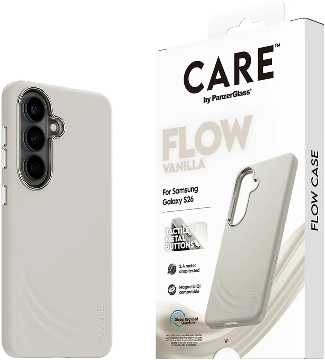 PanzerGlass CARE Flow Case Samsung Galaxy S26 - Beige