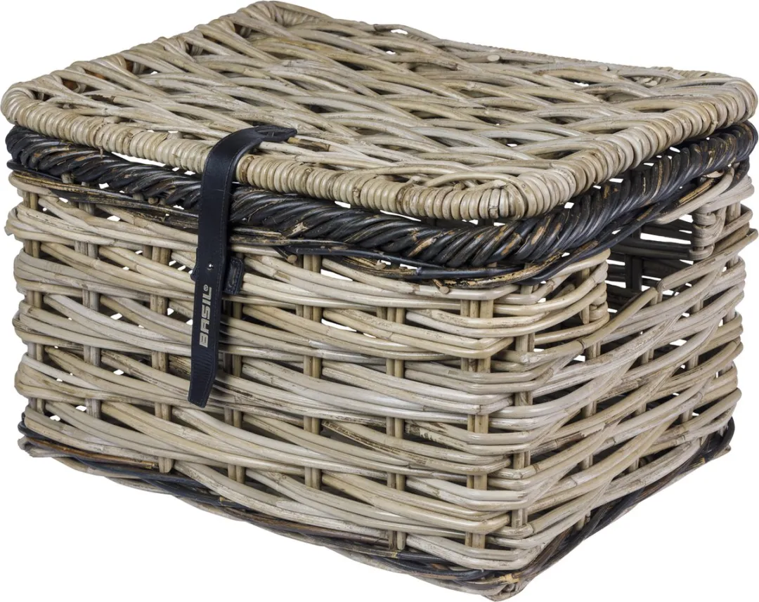 Basil Dijon L Fietsmand - 36x49x30cm Grijs/Zwart