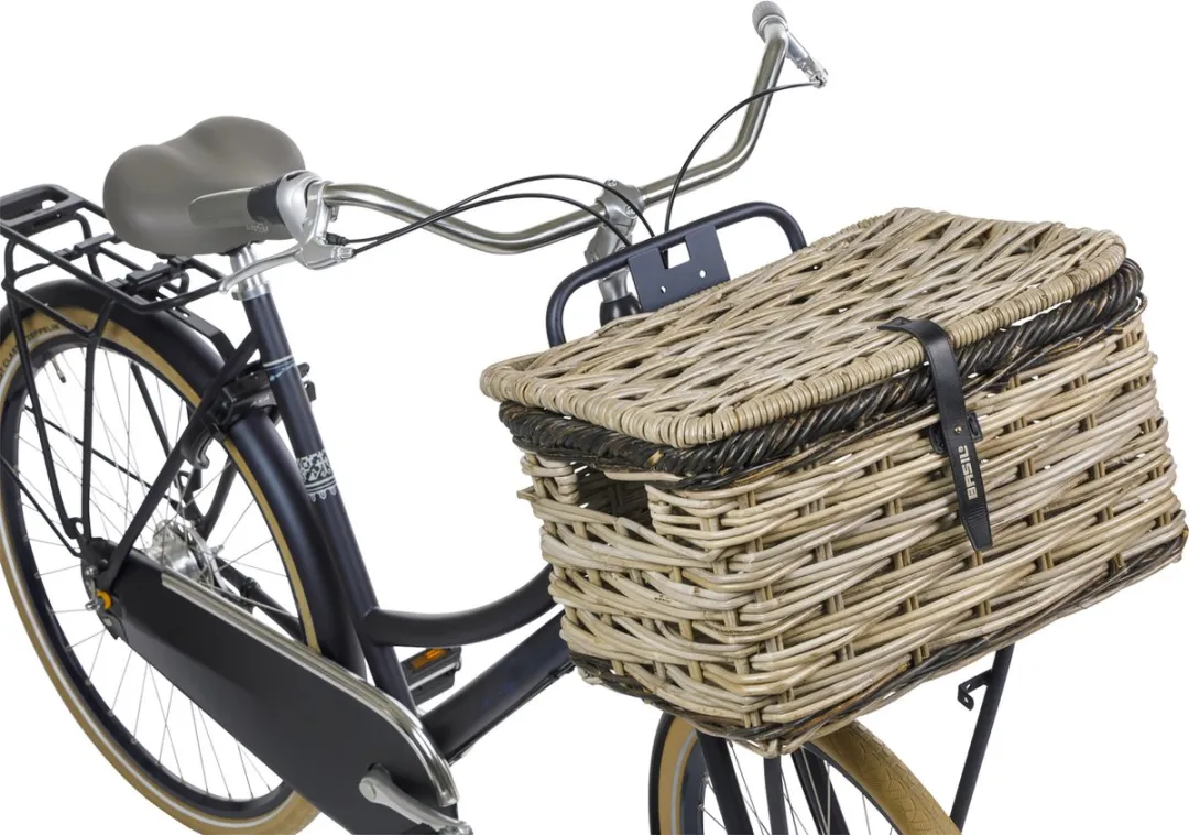 Basil Dijon L Fietsmand - 36x49x30cm Grijs/Zwart