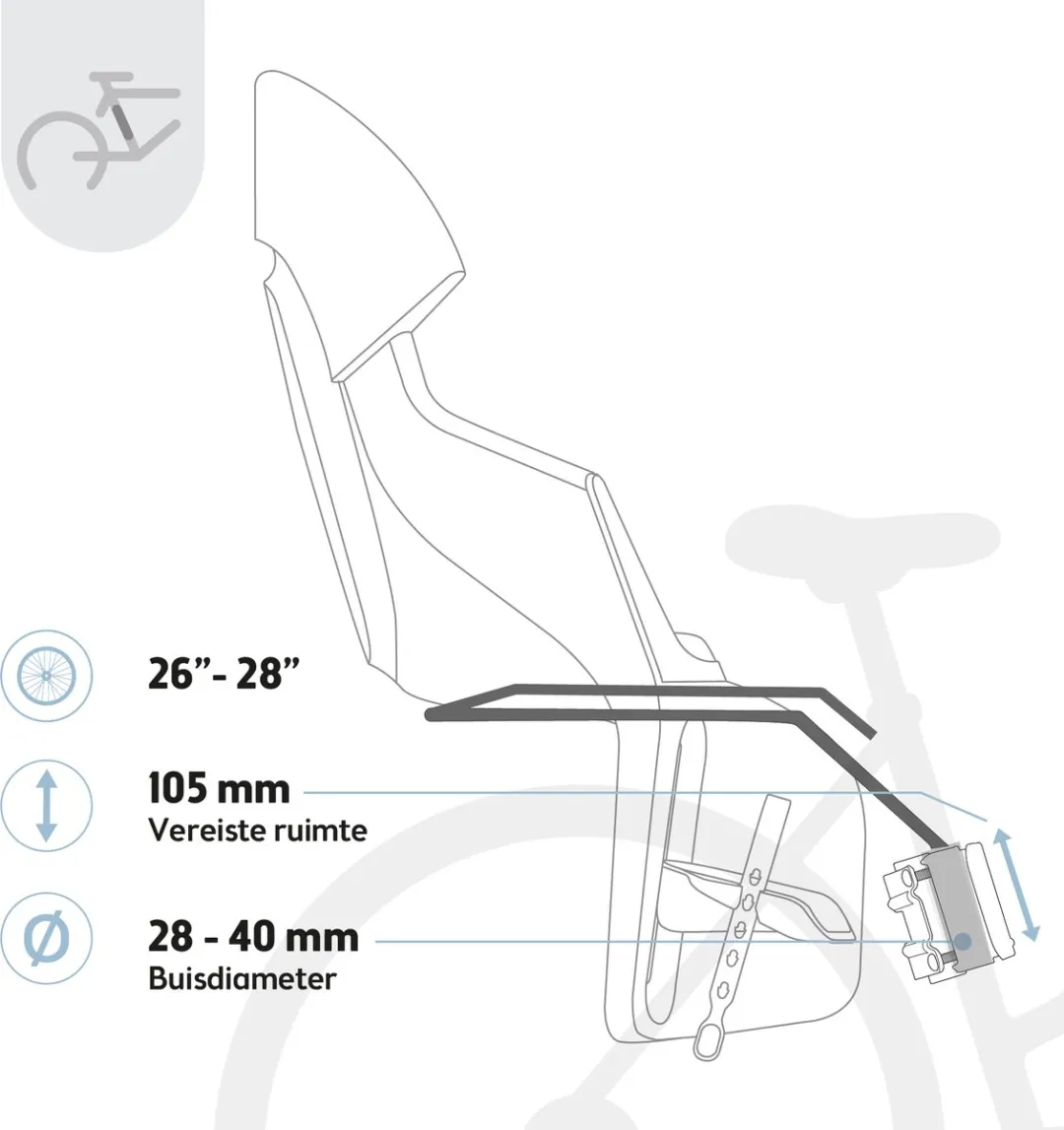 Bobike Exclusive Evolve Maxi Achterzitje - Urban Black - afbeelding 6 van 6