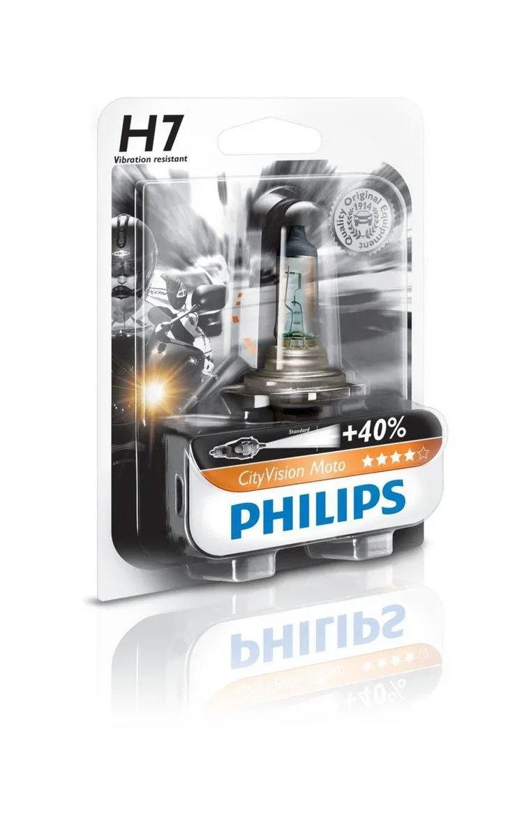 Philips Motorlamp H7 Cityvision 12V/55W Wit