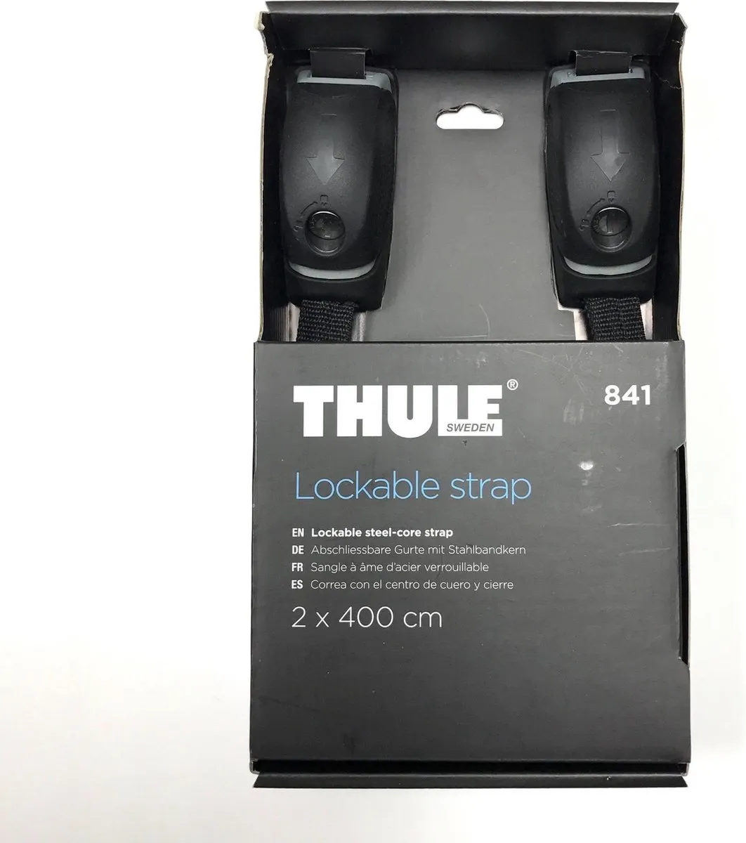 Thule Lockable Strap 841 - 2 Stuks - Zwart