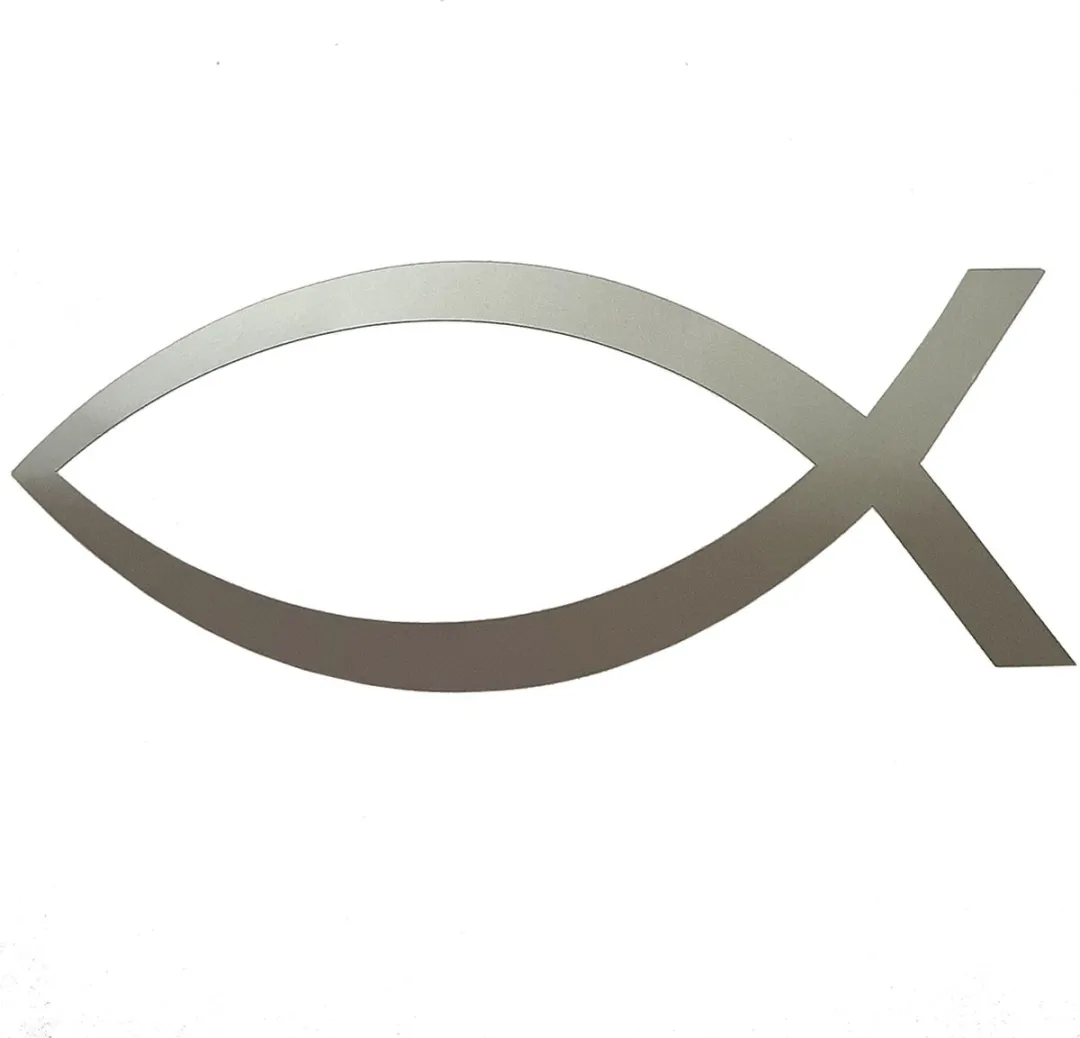 Avery Ichtus Vis Sticker 14x6cm