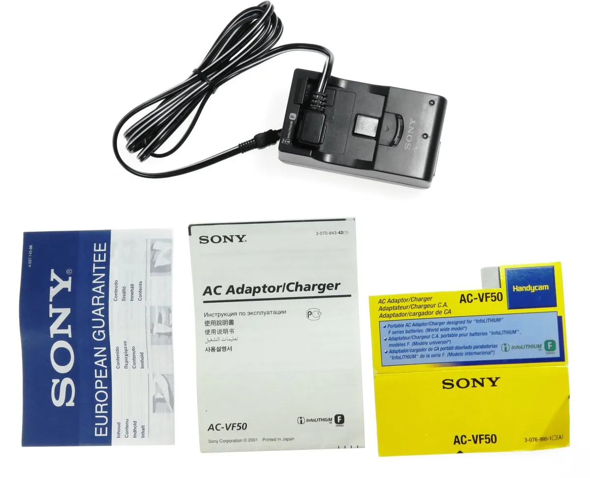 Sony ACVF50 Lader - Zwart