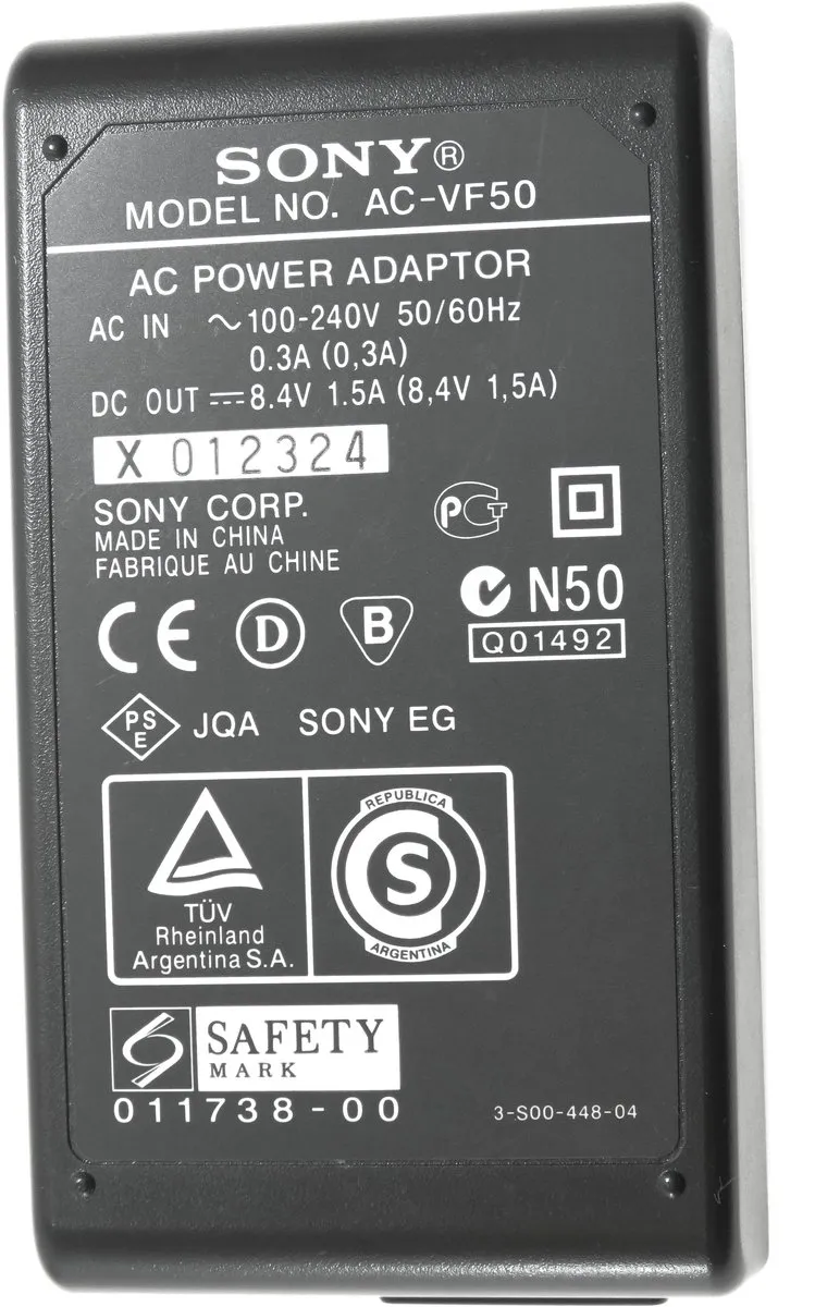 Sony ACVF50 Lader - Zwart
