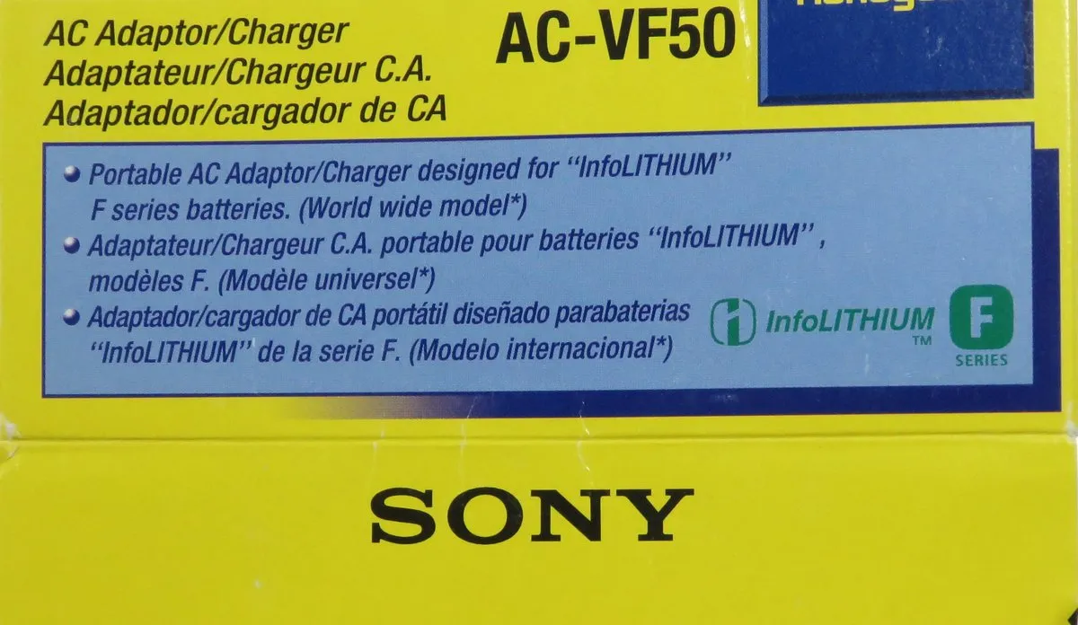 Sony ACVF50 Lader - Zwart