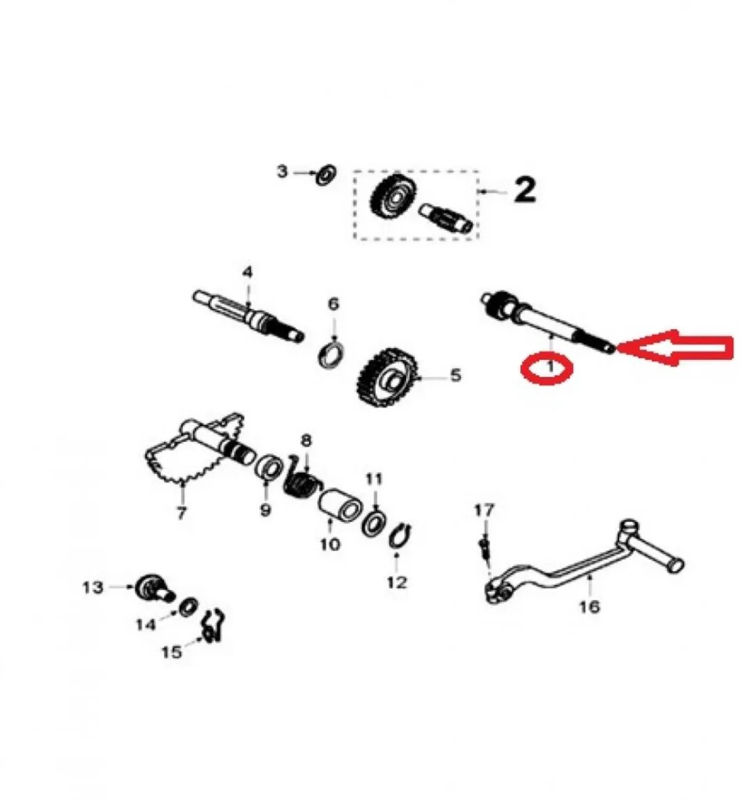 Peugeot Arbre Primaire Transmission 50 V-Clic 779602