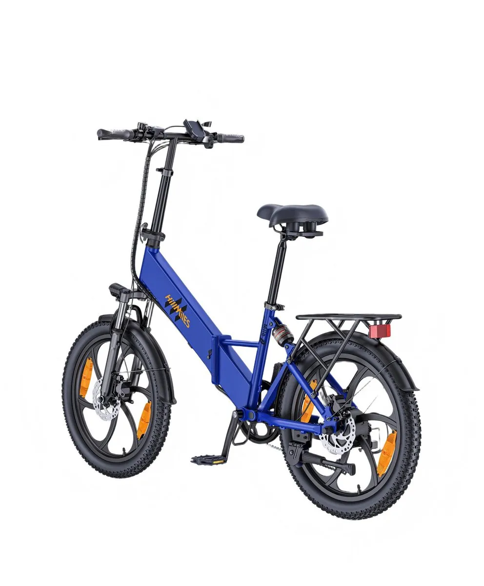Hillmiles Mile2 Elektrische Fiets - 20*3.0" Banden - 250W Motor 250W - 36V13Ah Batterij - Shimano 7 versnellingen -55-60km Bereik - Blauw