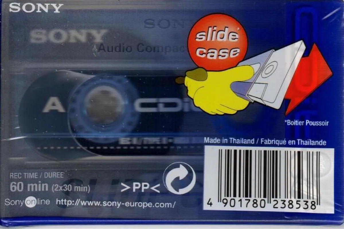 Sony CDit II Cassettebandje 60 Min - Blauw