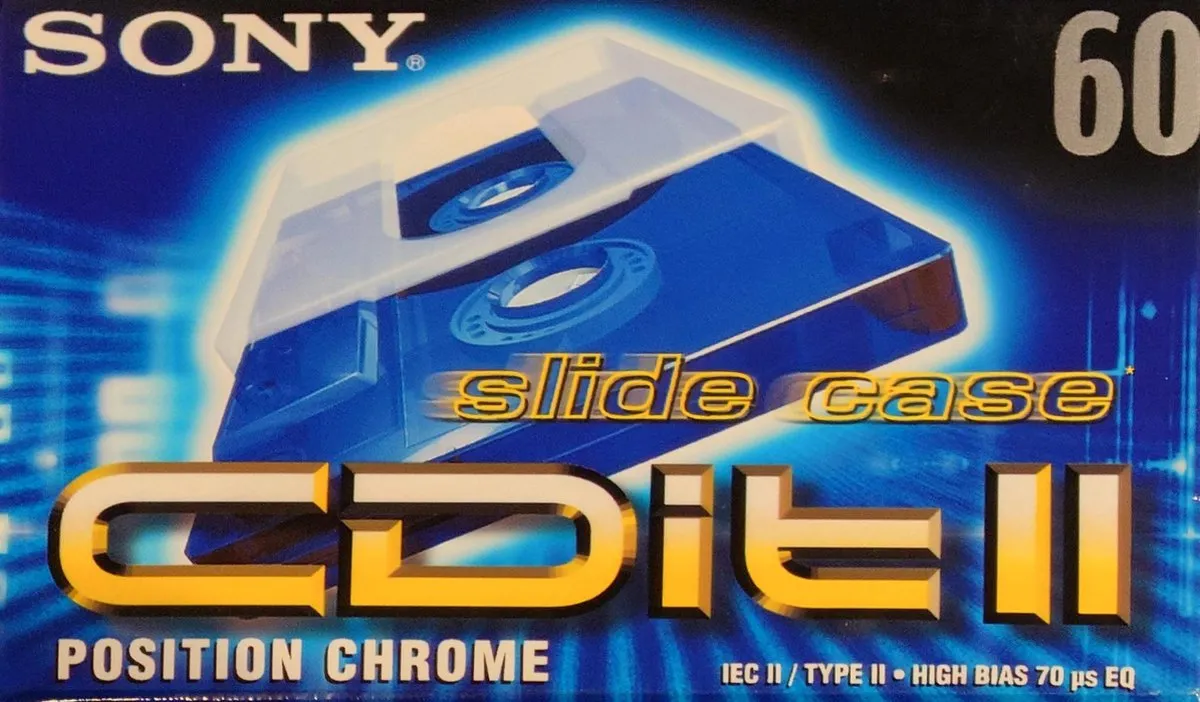 Sony CDit II Cassettebandje 60 Min - Blauw