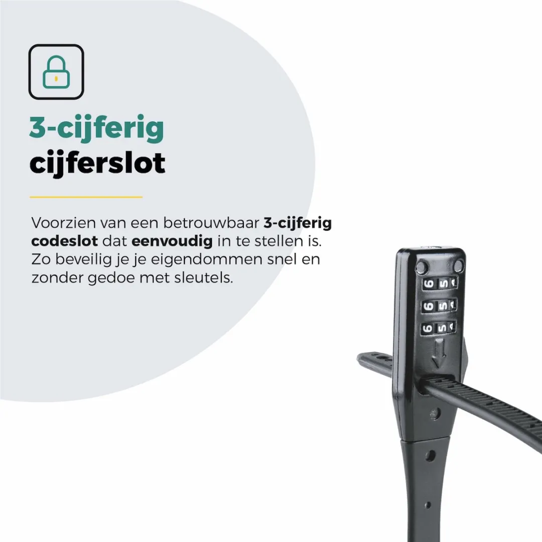 Voltano Accuslot Bagagedrager Codeslot - Zwart