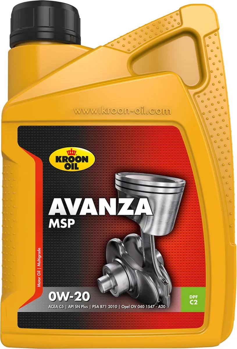 Kroon-Oil Avanza MSP 0W-20 Synthetische Motorolie 1L
