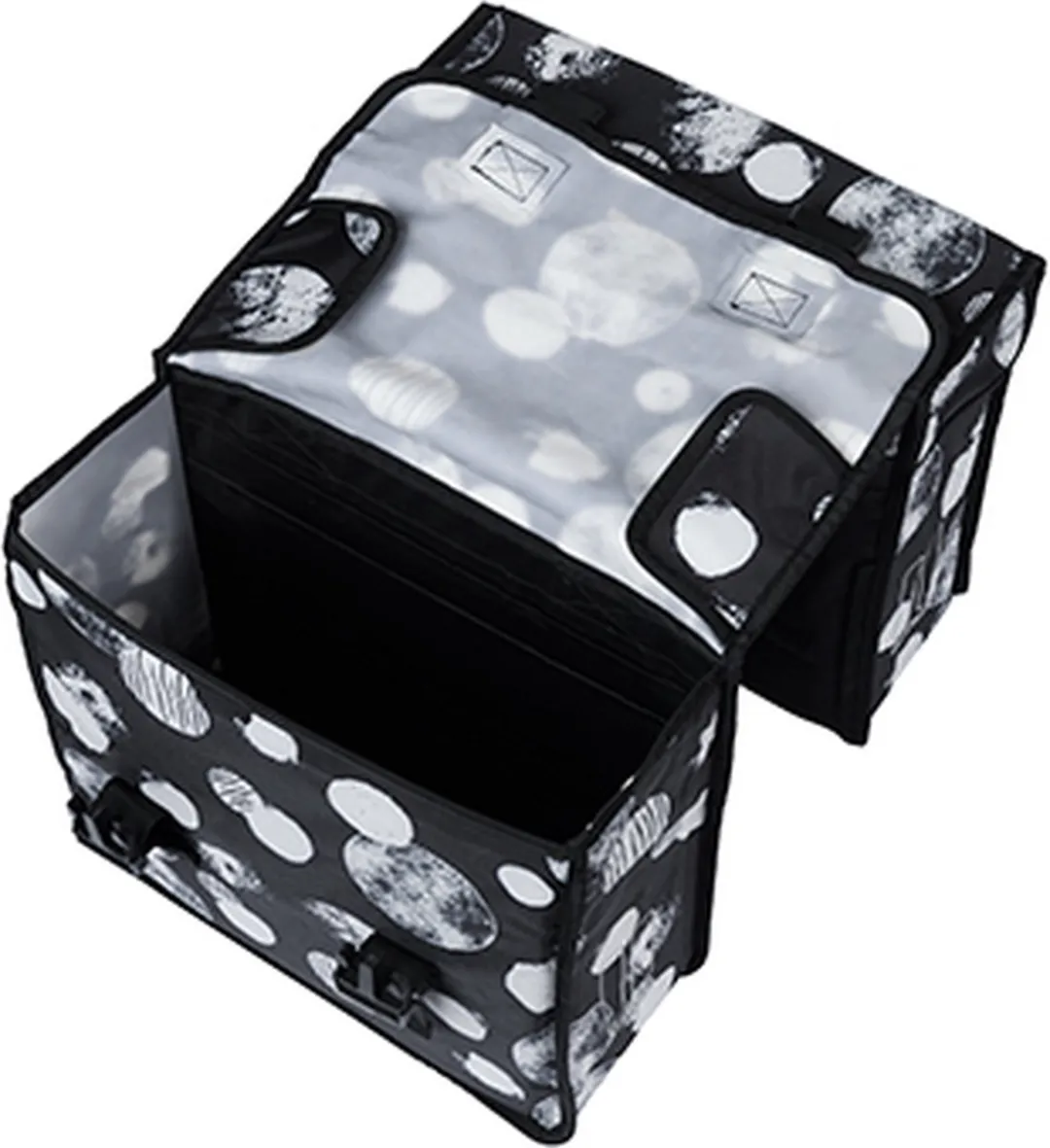 Basil Mara XL Sphere Dubbele Fietstas 35L - Zwart/Grijs - afbeelding 6 van 6