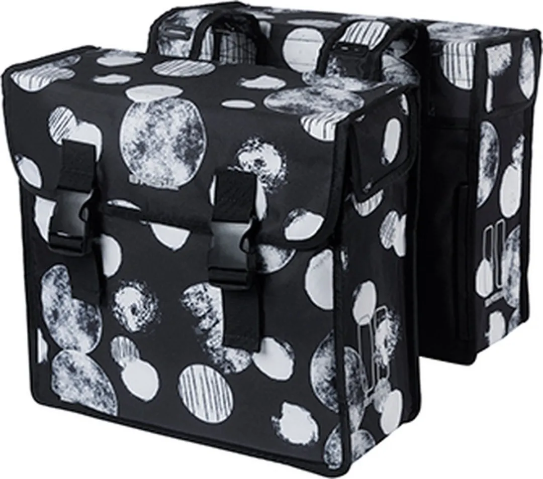 Basil Mara XL Sphere Dubbele Fietstas 35L - Zwart/Grijs