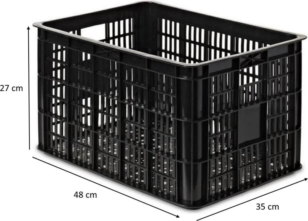 Lastpak Fietskrat 50 liter - kunststof krat voor fiets - geperforeerde bodem