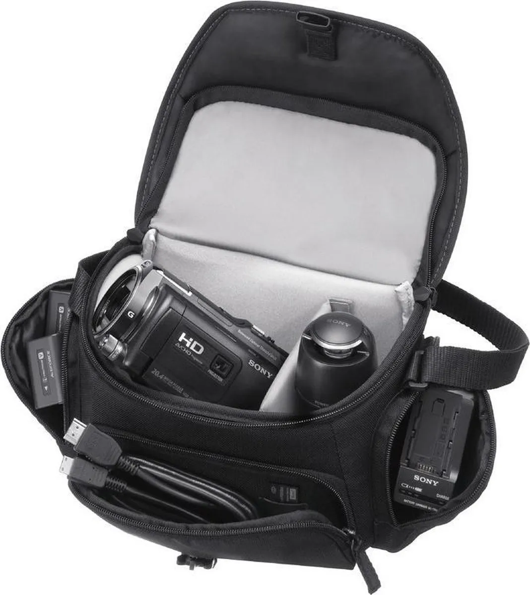Sony LCS-U21 Schoudertas Videocamera - 2 Lenzen - Zwart