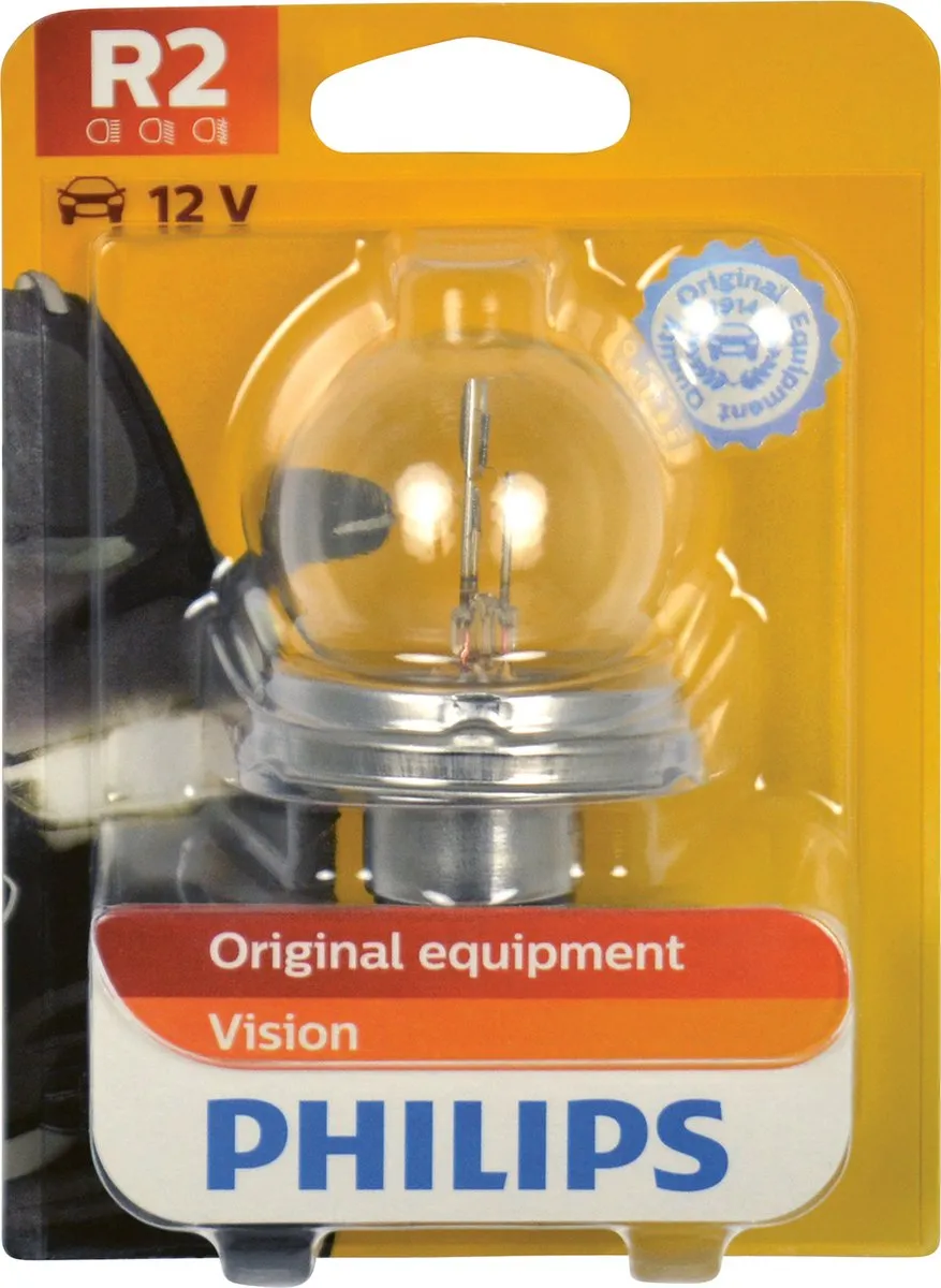 Philips Halogeenlamp R2 12V - Wit