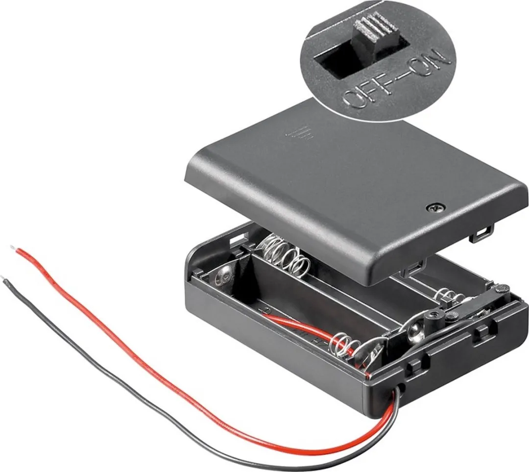 Goobay 12445 Batterijhouder 3x AA