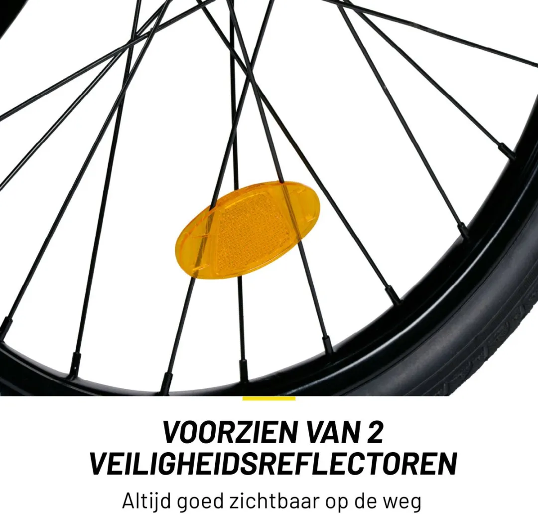 Dunlop Hondenfietskar Geel - 40 kg - Reflectoren & Regenhoes