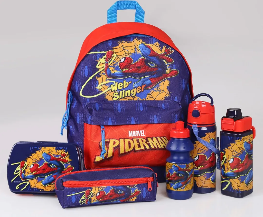 Spider-Man Aluminium Drinkfles 600ml - Donkerblauw - afbeelding 6 van 6