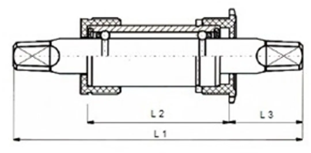 Gazelle Trapas JIS 133/38mm - Zilver/Zwart
