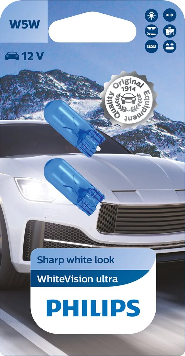 Philips Autolamp W5W 12V White Vision