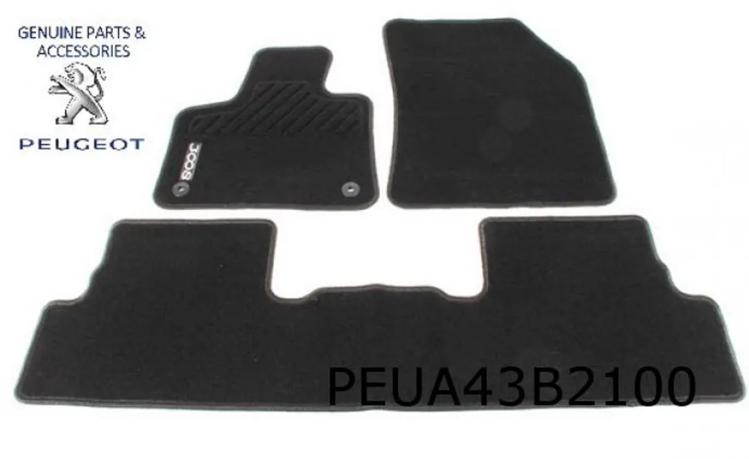 Peugeot 3008 Mattenset - 4 Stuks - Zwart