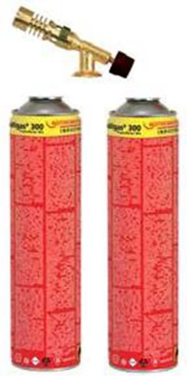 Rothenberger Gasbrander XI-CMR18078 - 2x300ml Multigas - Rood/Grijs