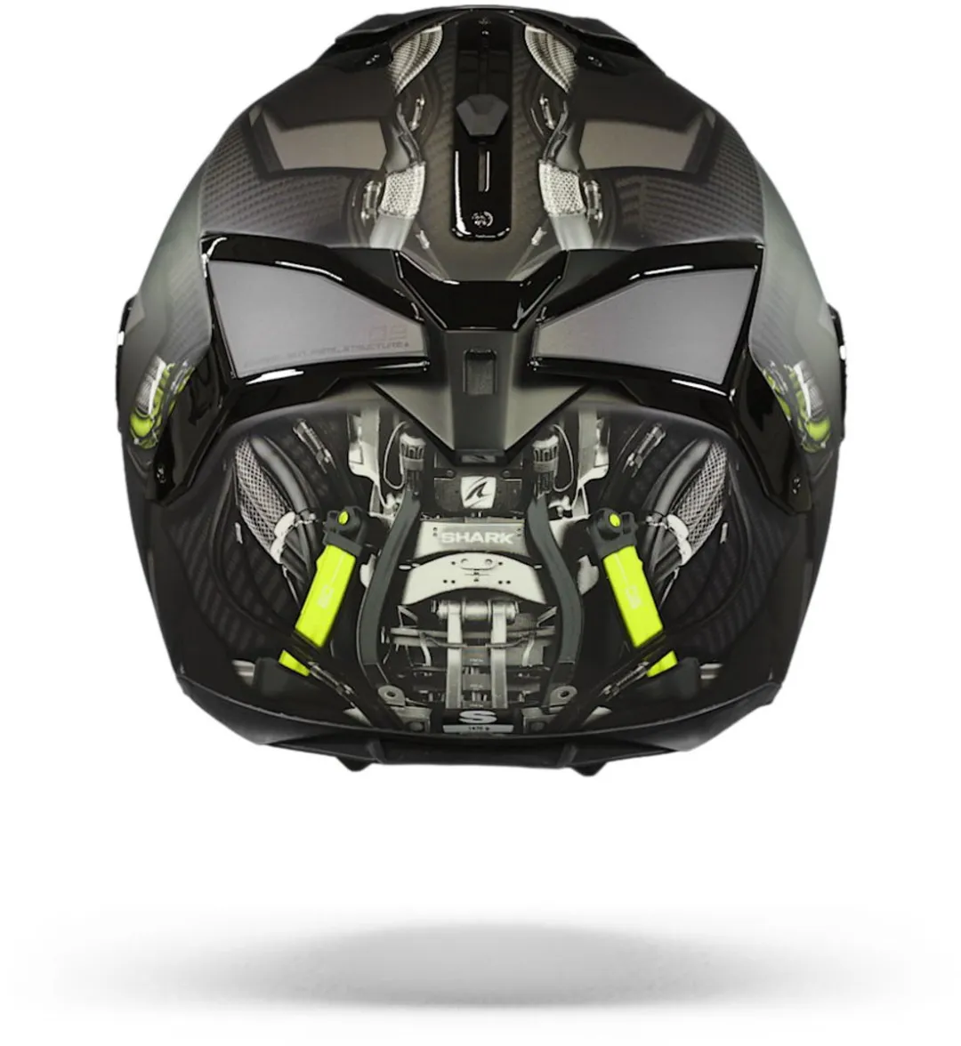 Shark Spartan GT Carbon Urikan Motorhelm - XXL - Antraciet Geel