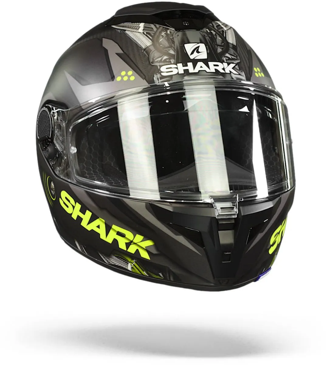 Shark Spartan GT Carbon Urikan Motorhelm - XXL - Antraciet Geel