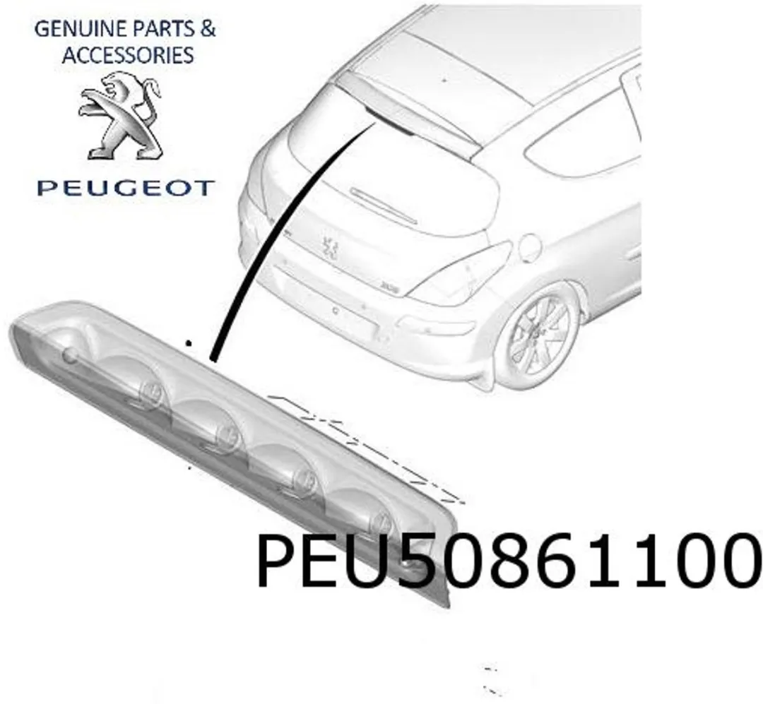 Peugeot 308 Derde Remlicht 6350CR