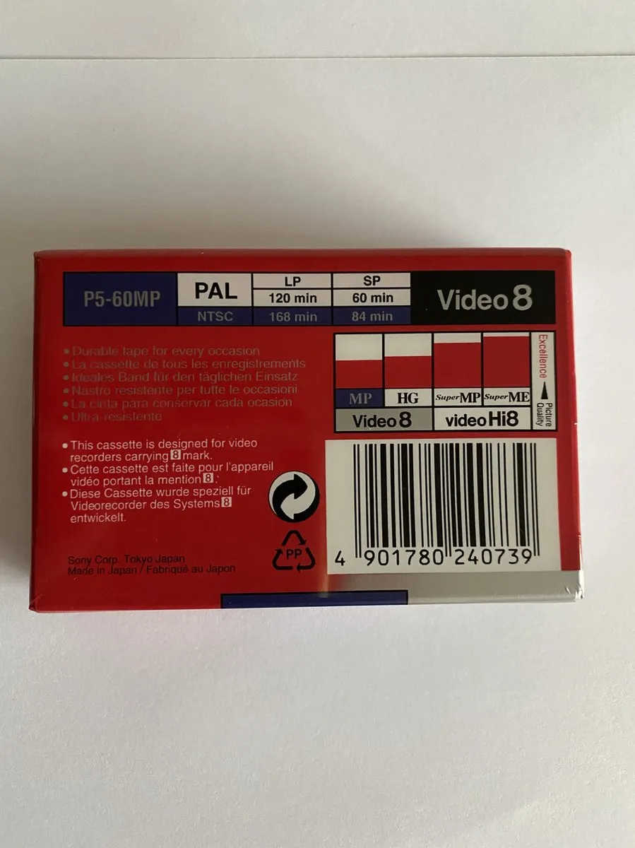 Sony 8mm Videoband SP5-60MP1 - 1 Stuk
