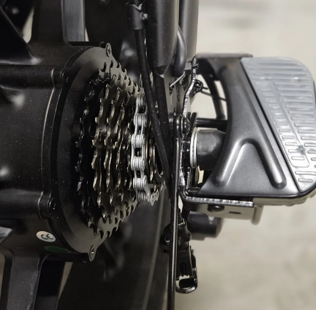 OUXI V8 H9 V20 Crossboss Fatbike Voetsteunen - Zwart/Grijs