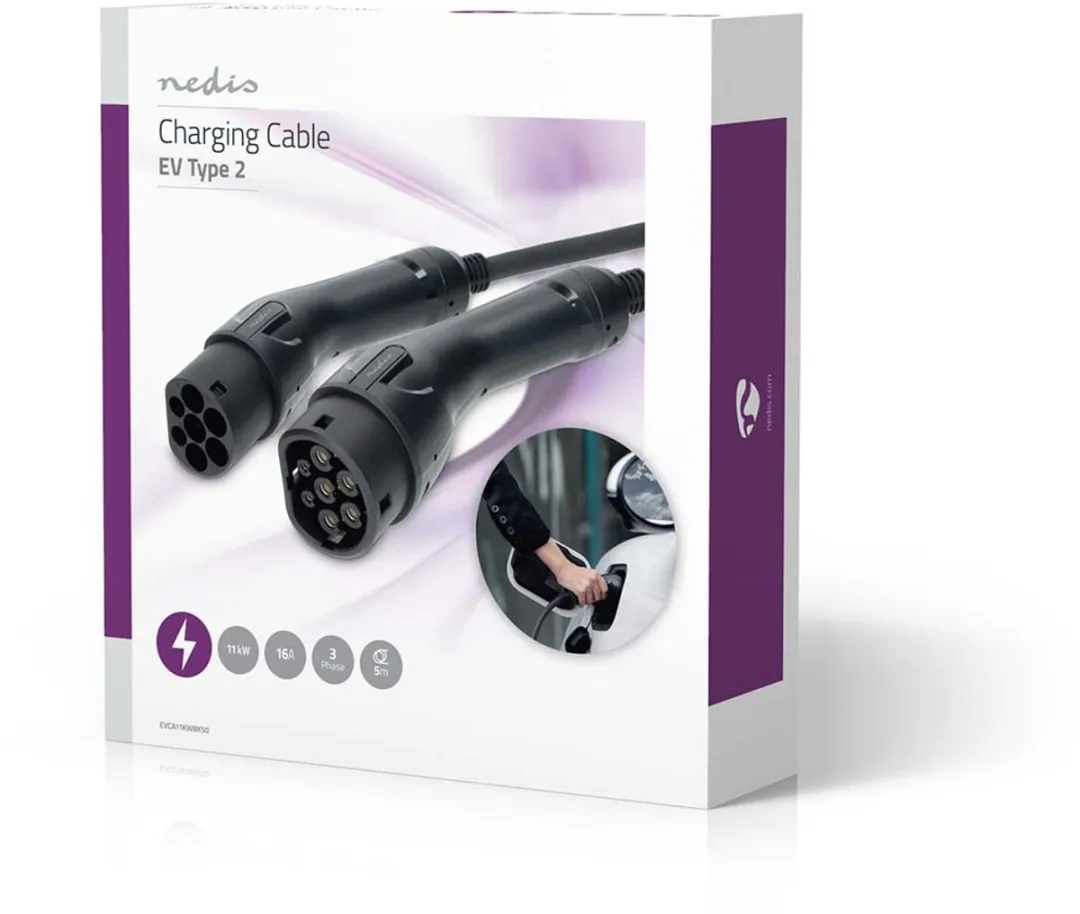 Nedis Laadkabel Type 2 11kW 5m - 3-Fase - afbeelding 6 van 6