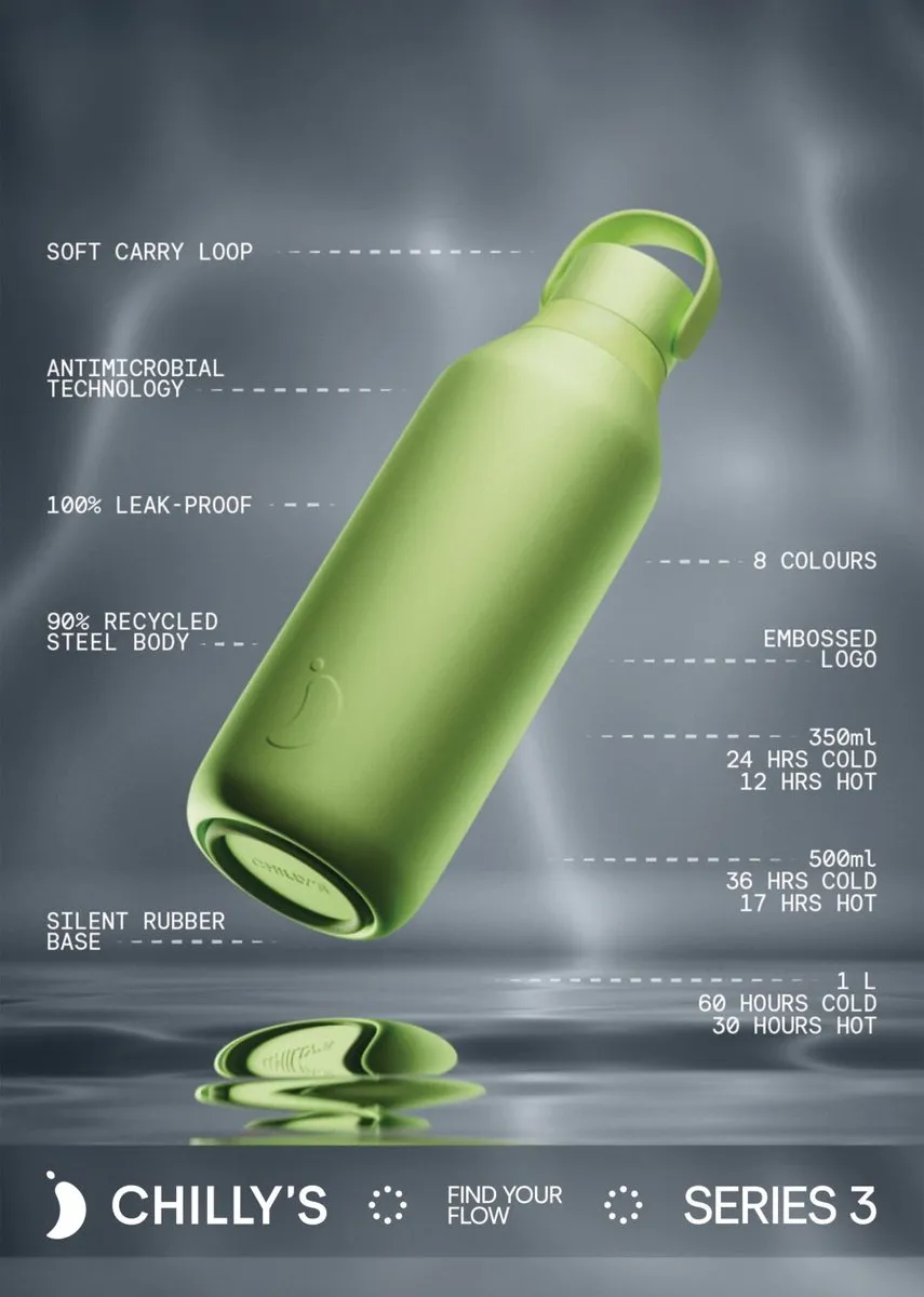 Chillys Series 3 CB3-B350LIME Thermosfles 350ml - Limelight
