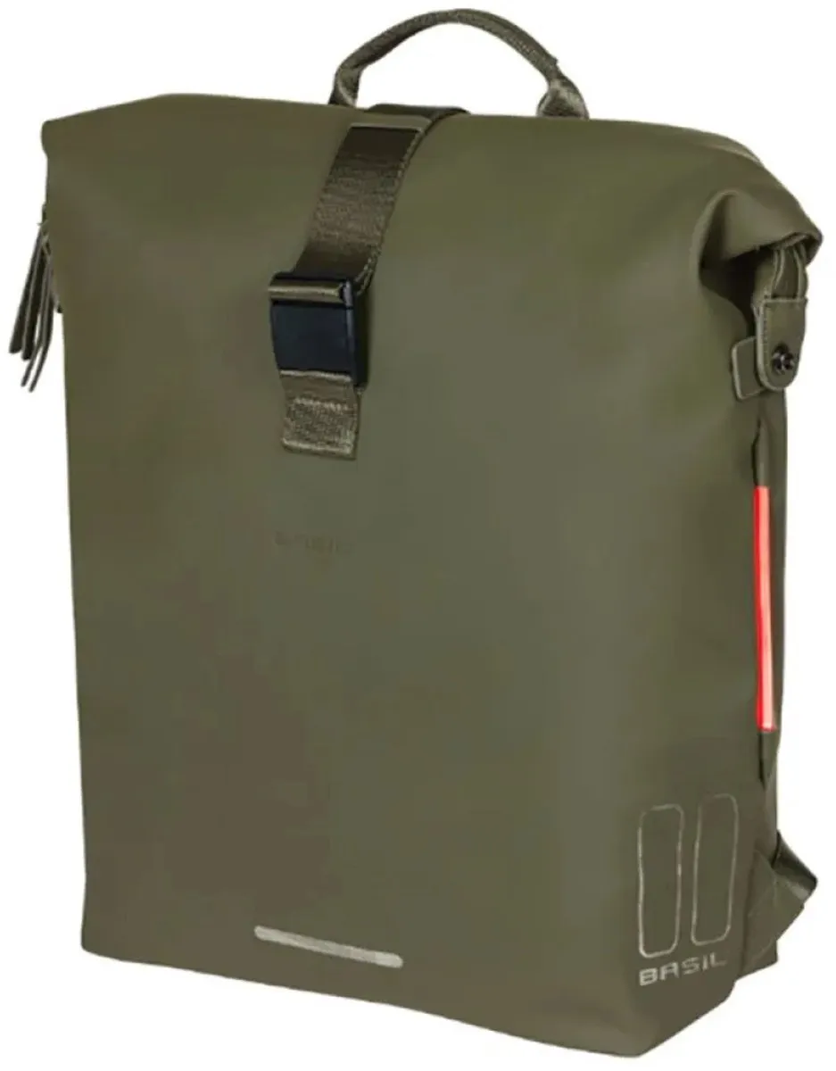 Basil SoHo Fietsrugzak Nordlicht - Enkele fietstas - Mosgroen - 17 Liter