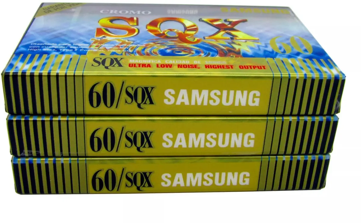 Samsung SQX CROMO Cassettebandje - 3 Stuks