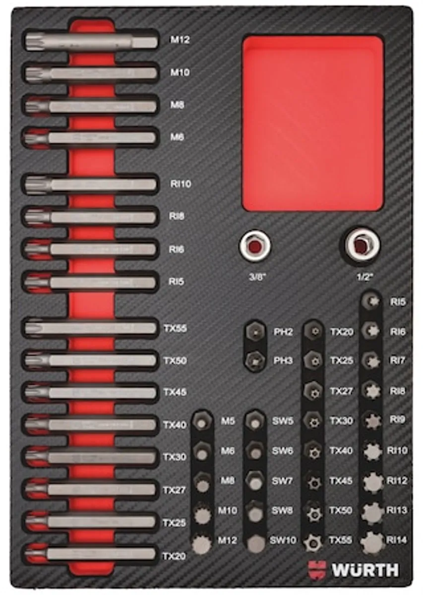 Würth Systeemassortiment 4.4.1 Bits 47-delig