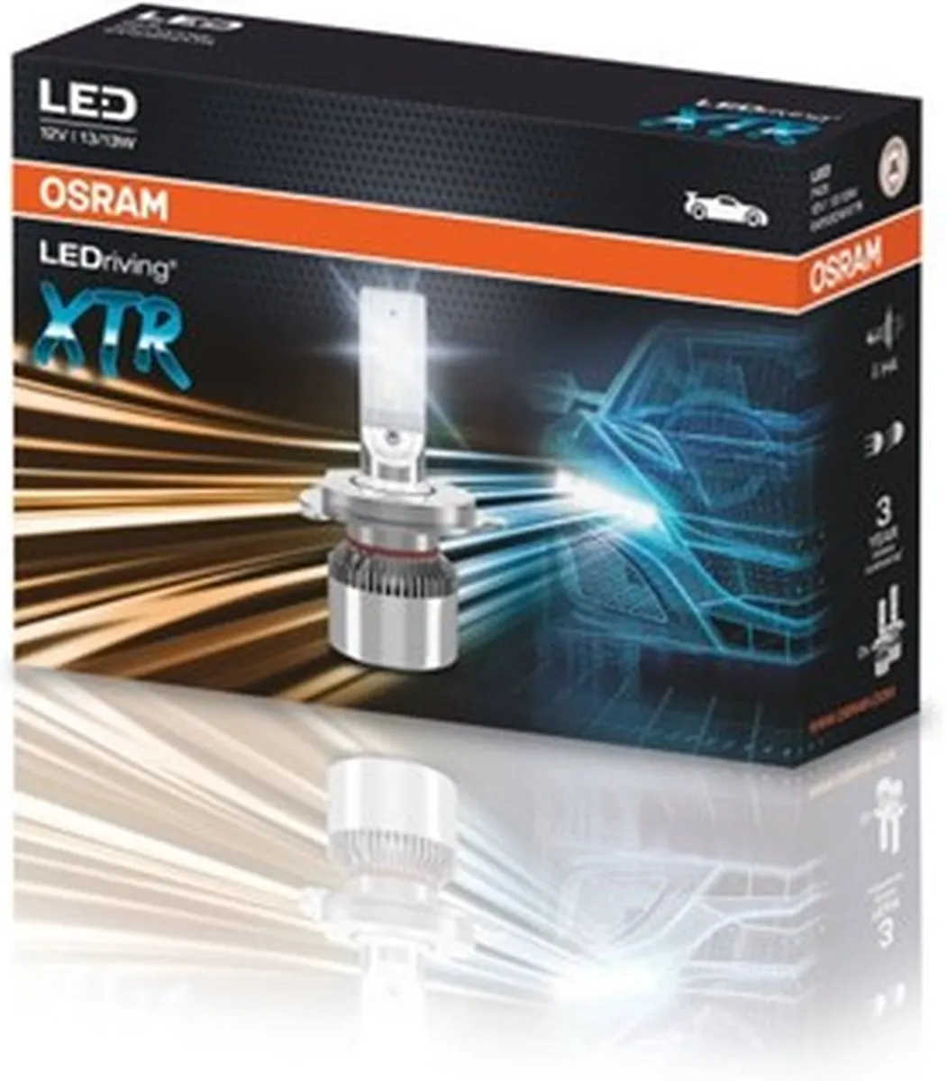 Osram LEDriving XTR H4 64193DWXTR - 2 Stuks - 6000K Wit