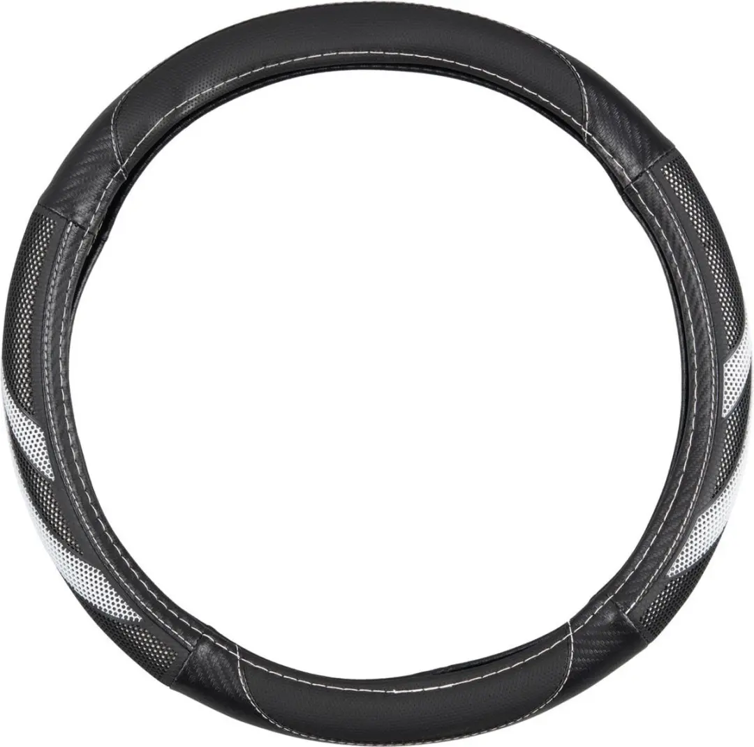 Dunlop Stuurhoes Auto 38cm - Kunstleer - Zwart/Wit - afbeelding 4 van 6