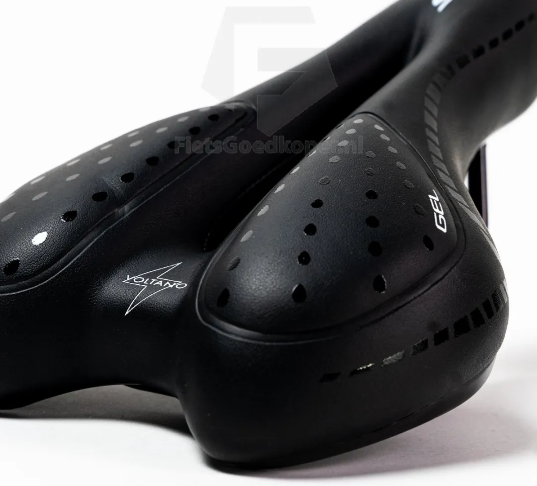 Voltano Sport Trekking Fietszadel - Gelpads - Zwart