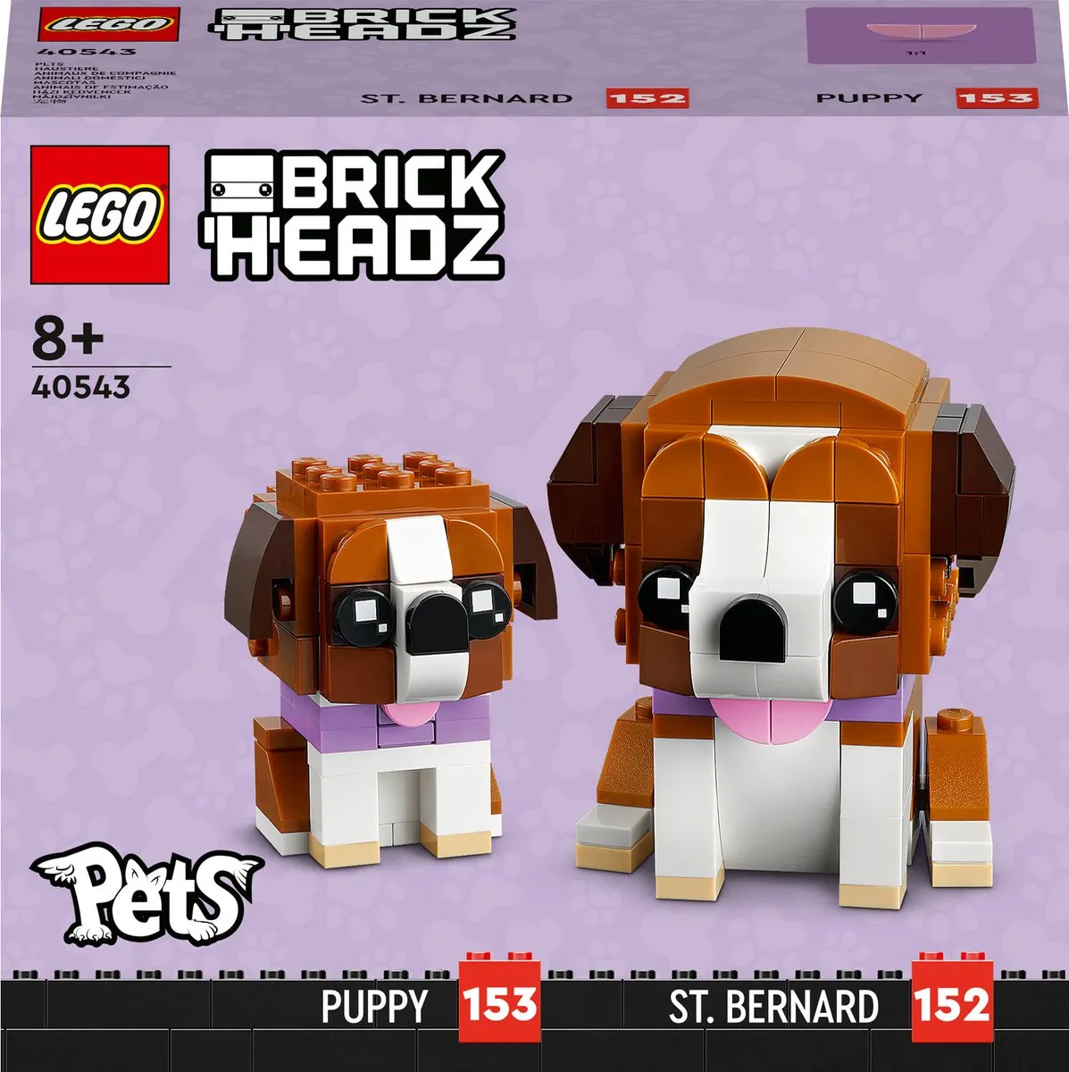 LEGO Brickheadz 40543 St. Bernard & Puppy