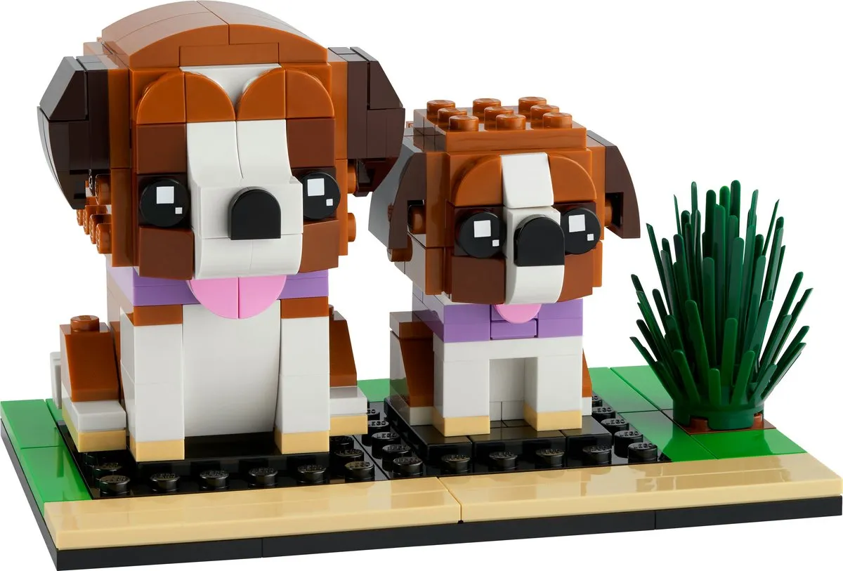 LEGO Brickheadz 40543 St. Bernard & Puppy - 236 Stukken - afbeelding 6 van 6